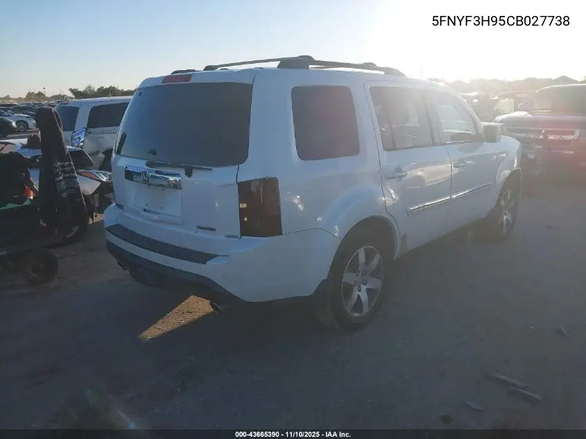 5FNYF3H95CB027738 2012 Honda Pilot Touring