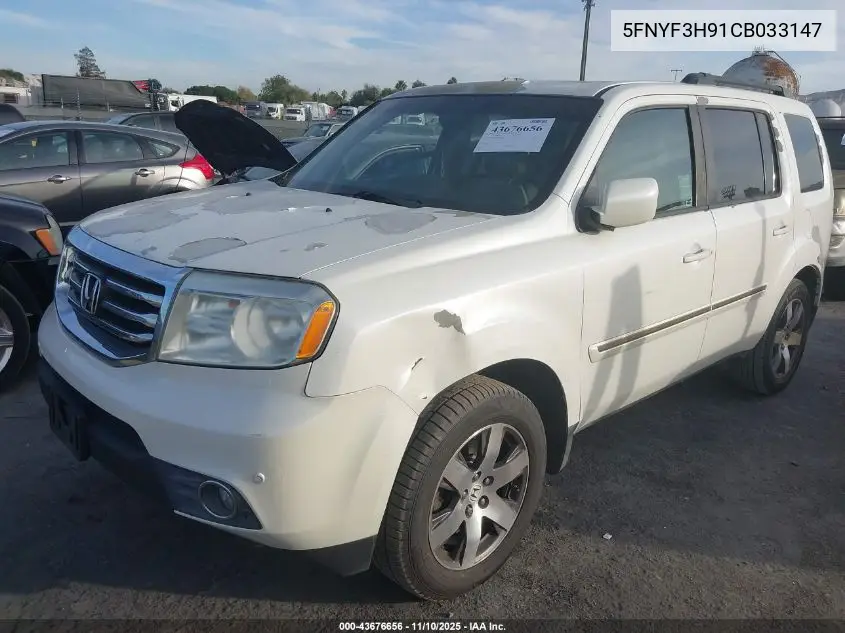5FNYF3H91CB033147 2012 Honda Pilot Touring