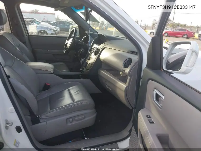 5FNYF3H91CB033147 2012 Honda Pilot Touring