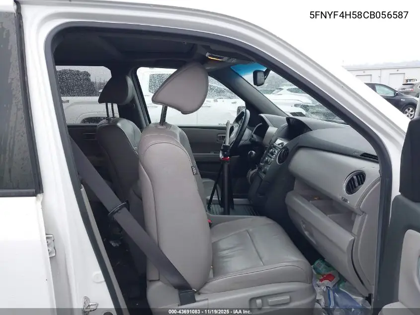 5FNYF4H58CB056587 2012 Honda Pilot Ex-L