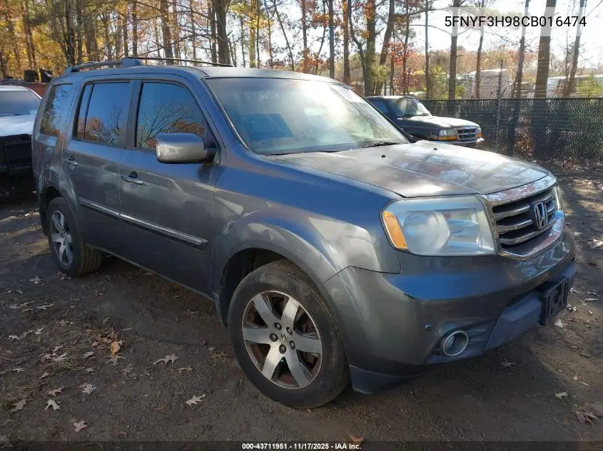 5FNYF3H98CB016474 2012 Honda Pilot Touring