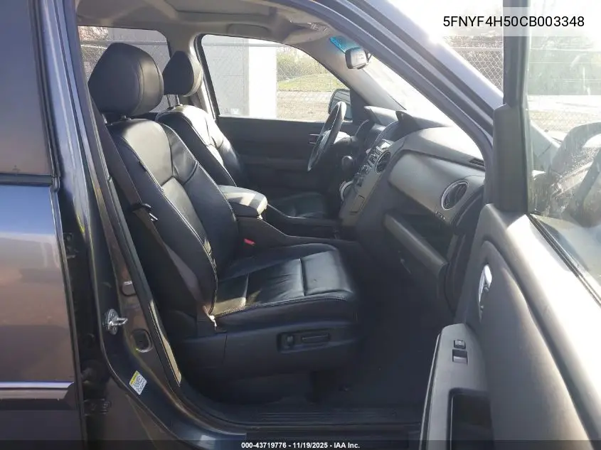 5FNYF4H50CB003348 2012 Honda Pilot Ex-L