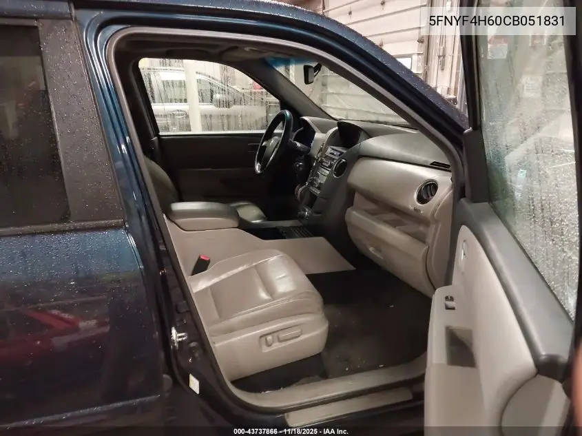 5FNYF4H60CB051831 2012 Honda Pilot Ex-L