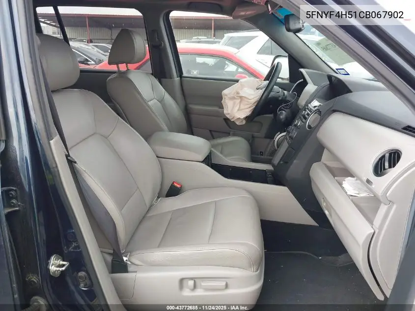 5FNYF4H51CB067902 2012 Honda Pilot Ex-L