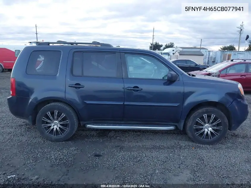 5FNYF4H65CB077941 2012 Honda Pilot Ex-L