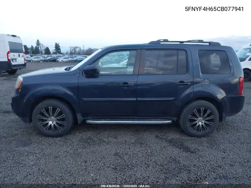 5FNYF4H65CB077941 2012 Honda Pilot Ex-L