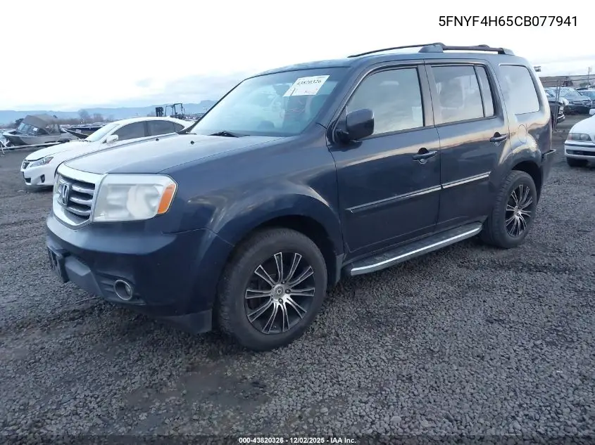 5FNYF4H65CB077941 2012 Honda Pilot Ex-L