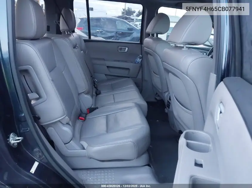 5FNYF4H65CB077941 2012 Honda Pilot Ex-L
