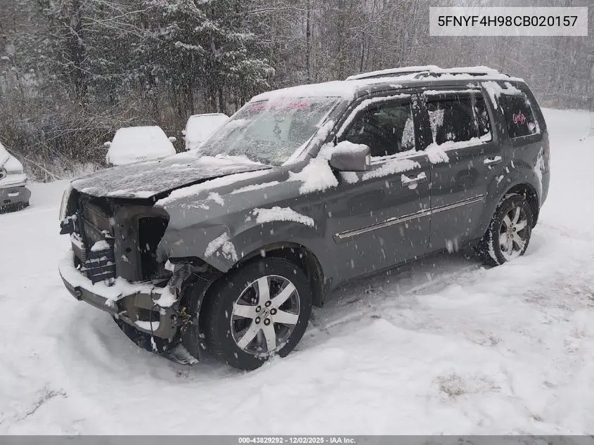 5FNYF4H98CB020157 2012 Honda Pilot Touring
