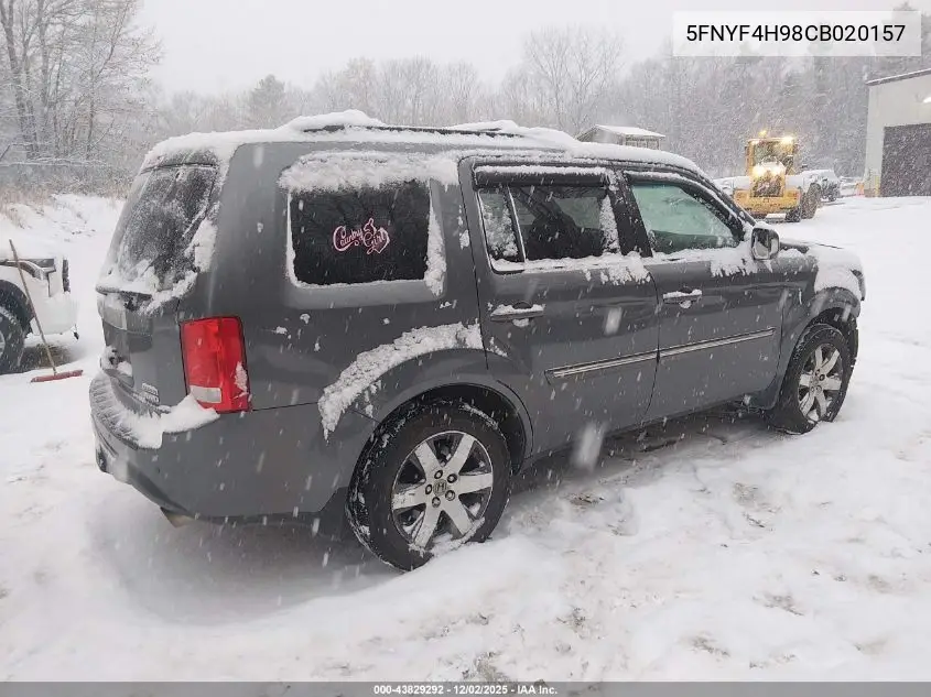 5FNYF4H98CB020157 2012 Honda Pilot Touring