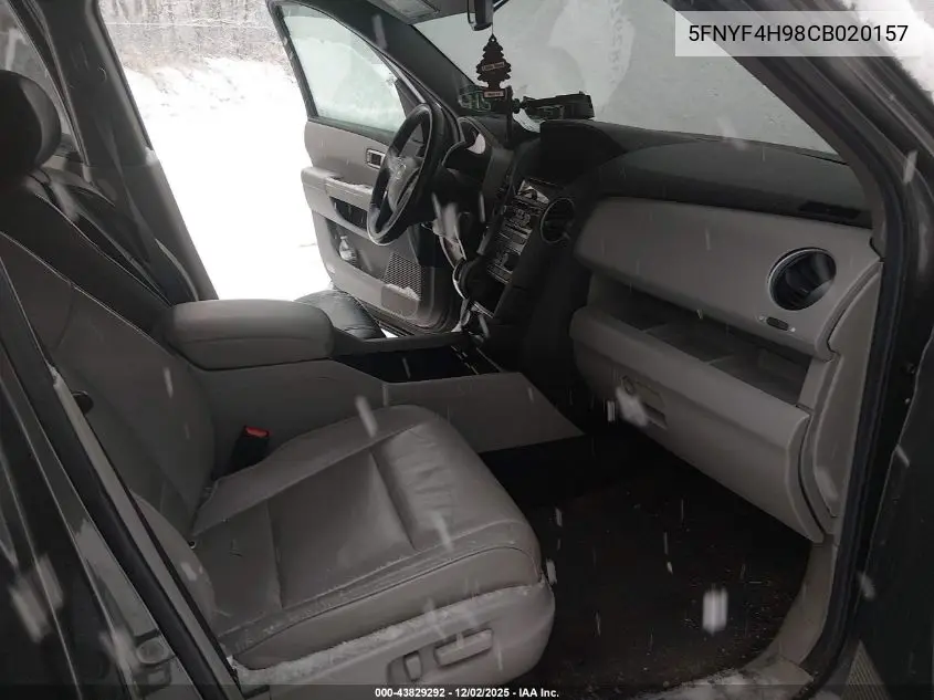 5FNYF4H98CB020157 2012 Honda Pilot Touring