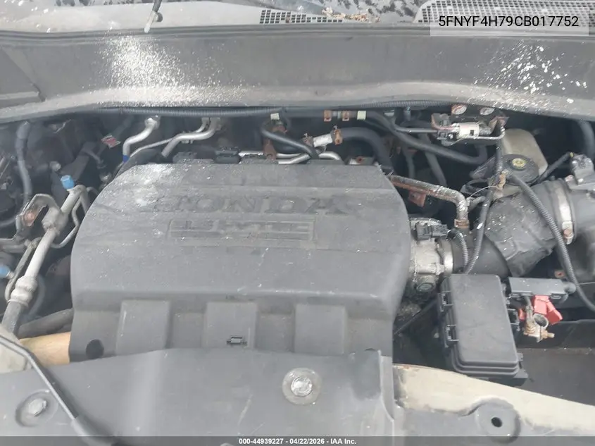 5FNYF4H79CB017752 2012 Honda Pilot Ex-L