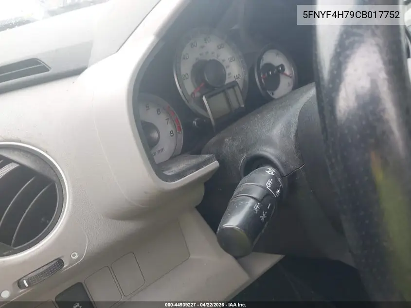 5FNYF4H79CB017752 2012 Honda Pilot Ex-L