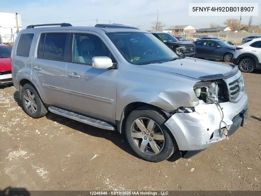 5FNYF4H92DB018907 2013 Honda Pilot