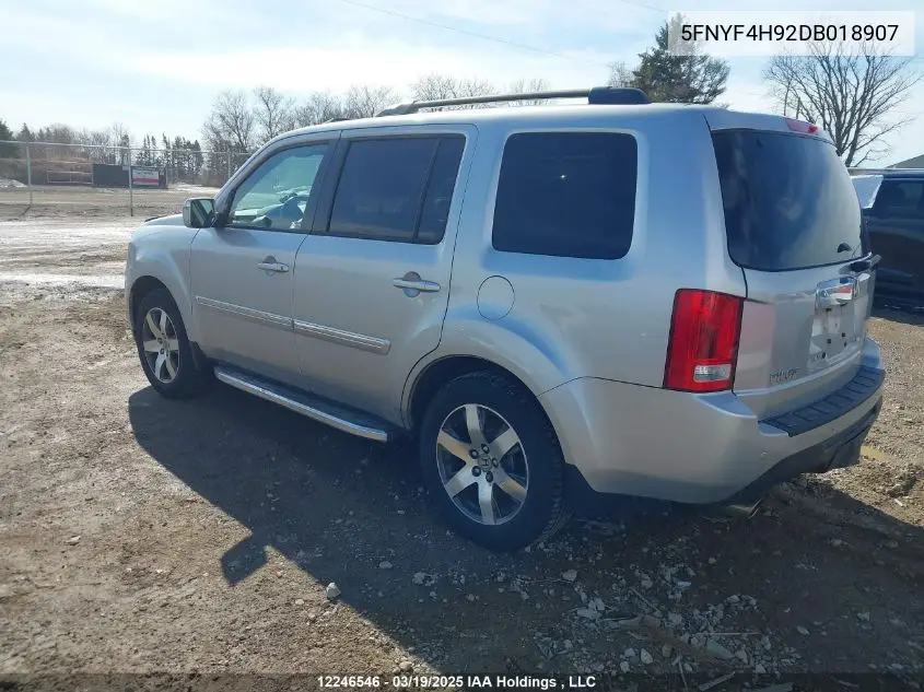 5FNYF4H92DB018907 2013 Honda Pilot
