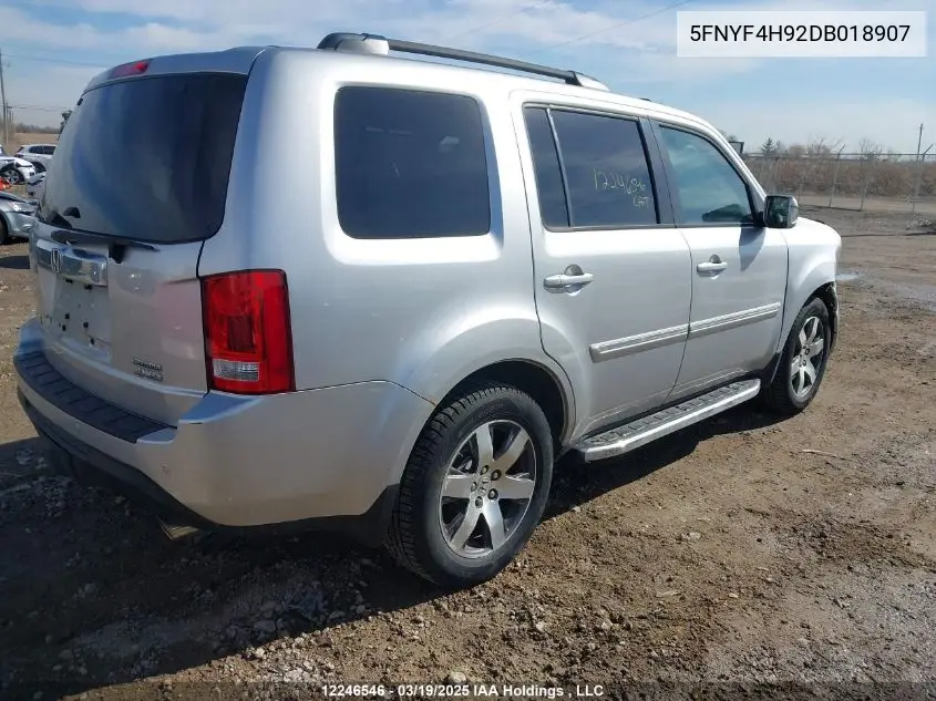 5FNYF4H92DB018907 2013 Honda Pilot