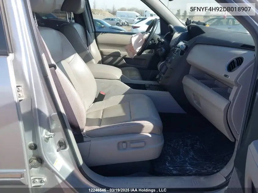 5FNYF4H92DB018907 2013 Honda Pilot