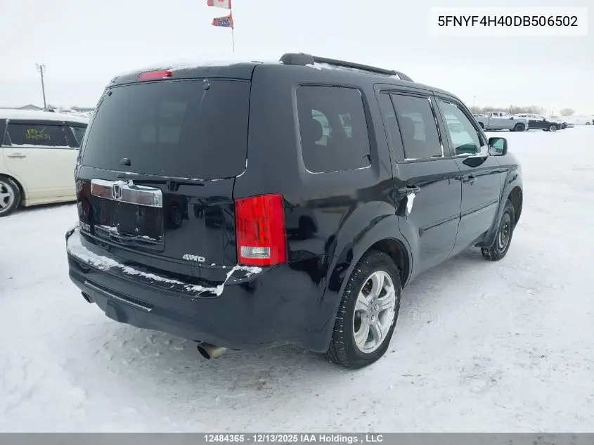 5FNYF4H40DB506502 2013 Honda Pilot Ex