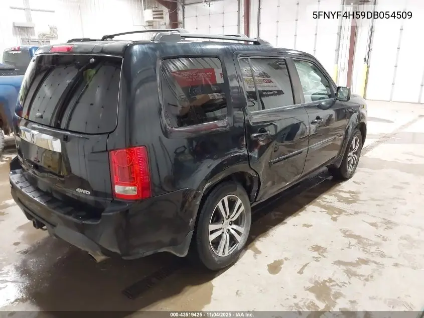 5FNYF4H59DB054509 2013 Honda Pilot Ex-L