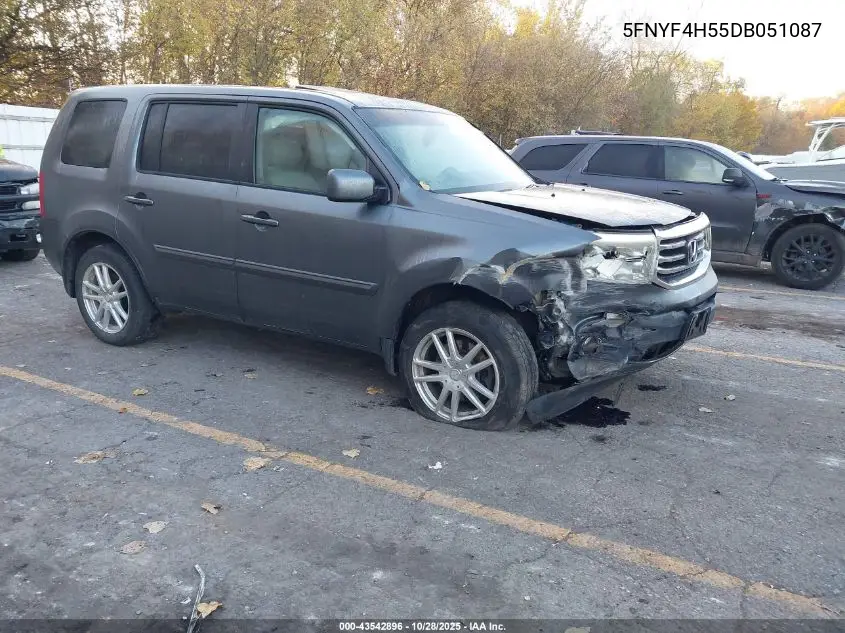 5FNYF4H55DB051087 2013 Honda Pilot Ex-L