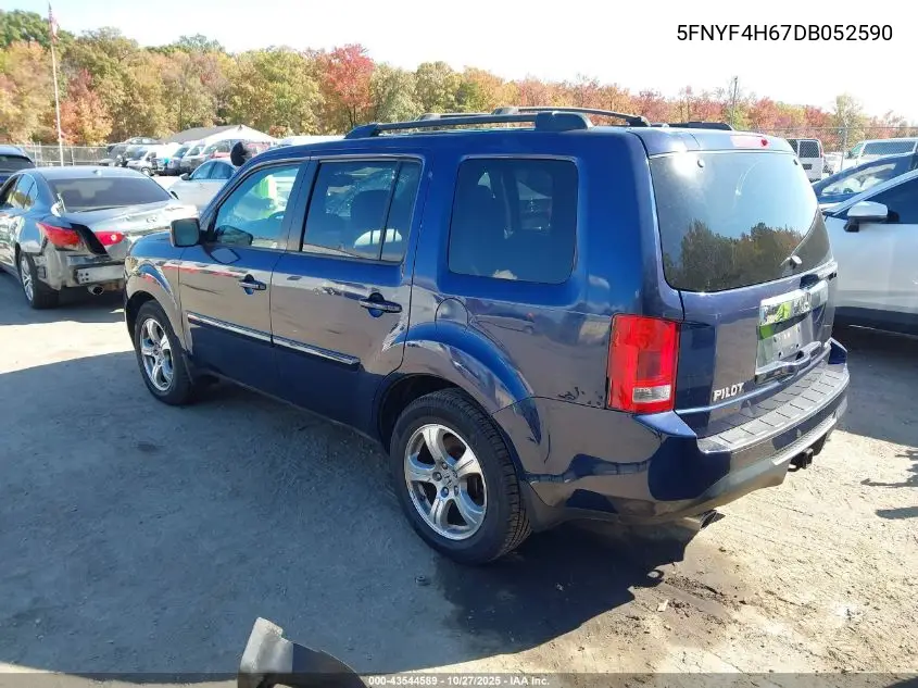 5FNYF4H67DB052590 2013 Honda Pilot Ex-L