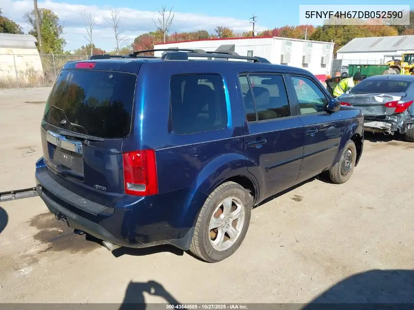 5FNYF4H67DB052590 2013 Honda Pilot Ex-L