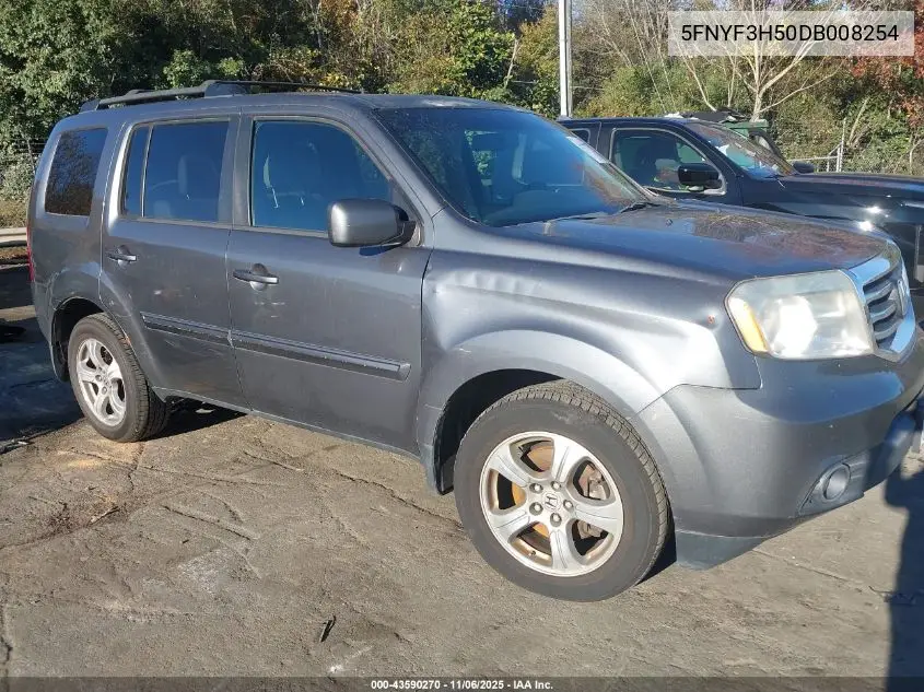 5FNYF3H50DB008254 2013 Honda Pilot Ex-L