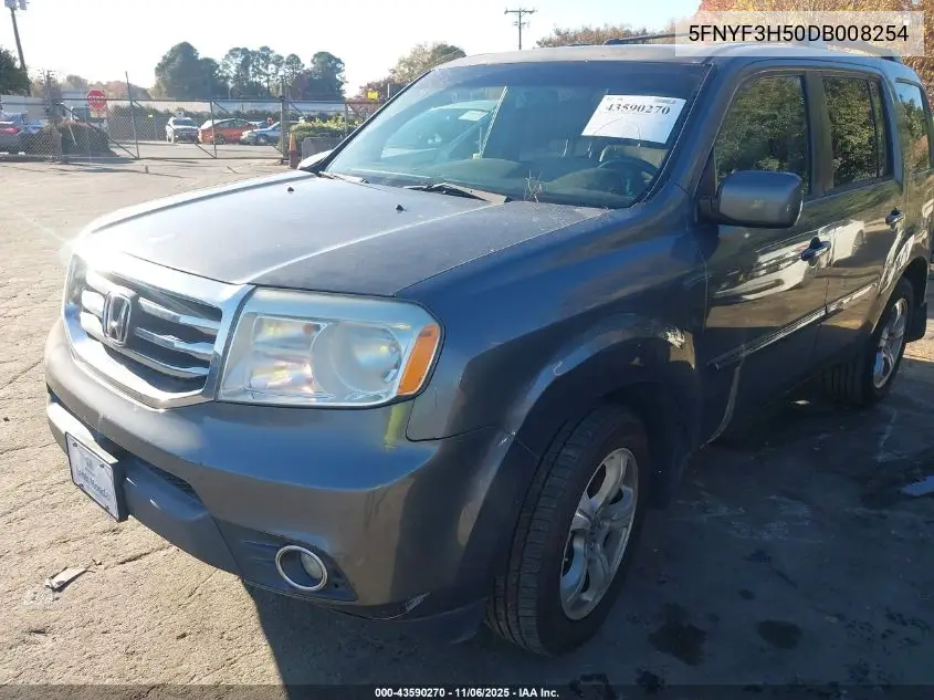 5FNYF3H50DB008254 2013 Honda Pilot Ex-L