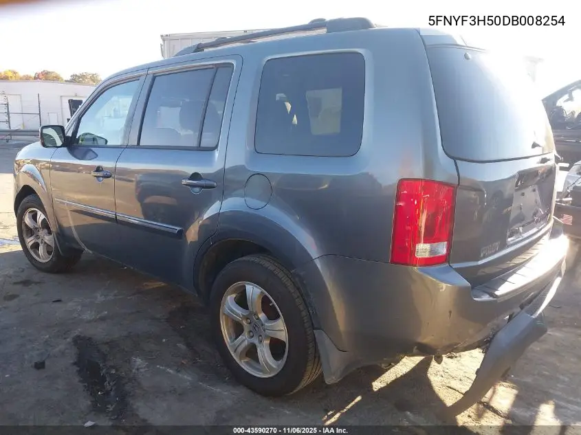 5FNYF3H50DB008254 2013 Honda Pilot Ex-L