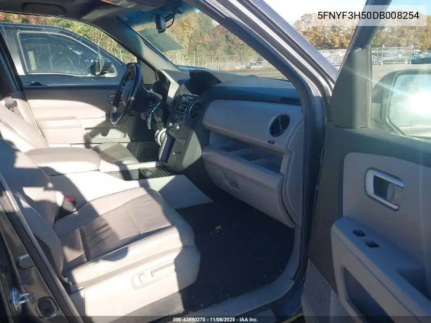 5FNYF3H50DB008254 2013 Honda Pilot Ex-L