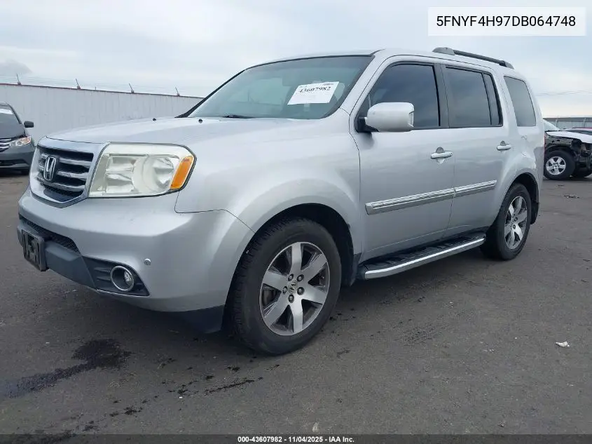 5FNYF4H97DB064748 2013 Honda Pilot Touring