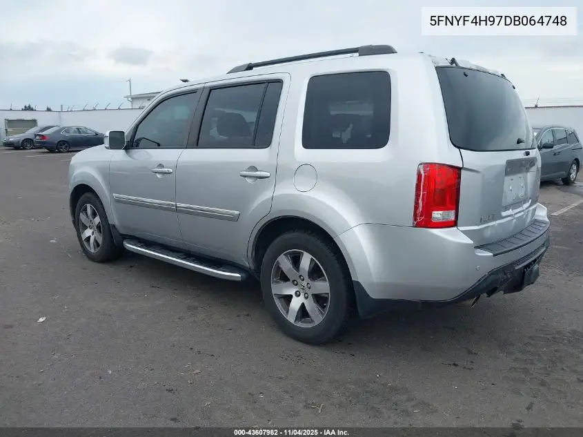 5FNYF4H97DB064748 2013 Honda Pilot Touring