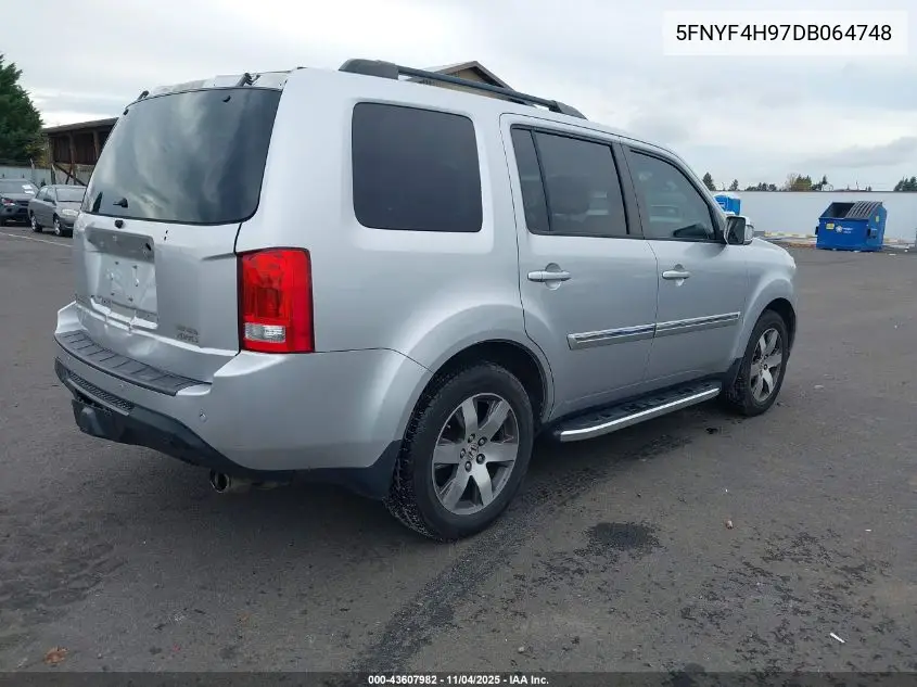 5FNYF4H97DB064748 2013 Honda Pilot Touring