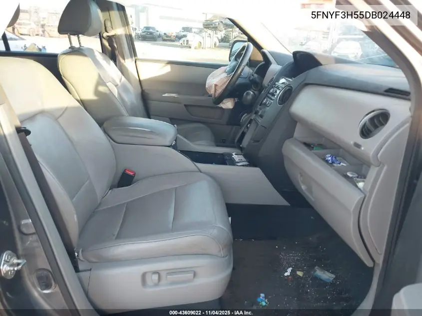 5FNYF3H55DB024448 2013 Honda Pilot Ex-L