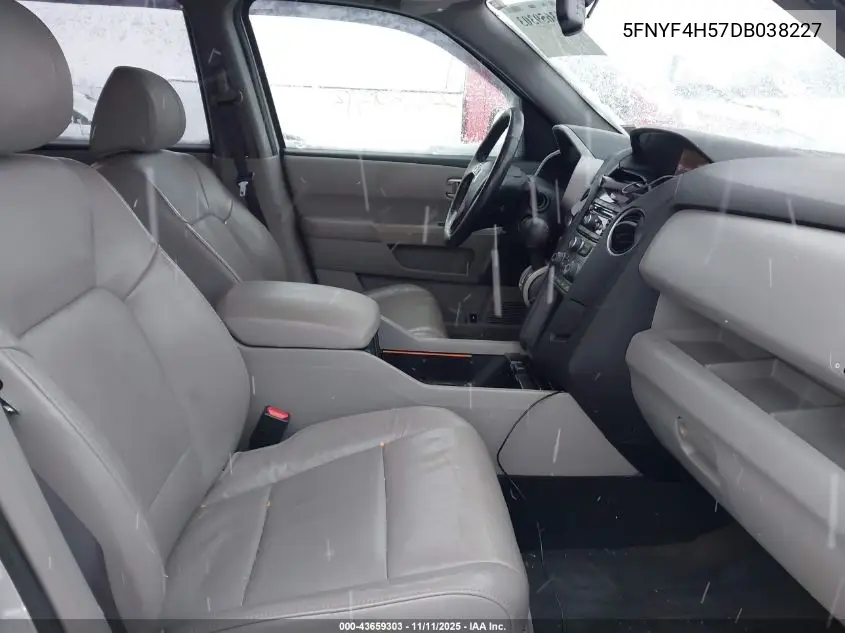 5FNYF4H57DB038227 2013 Honda Pilot Ex-L