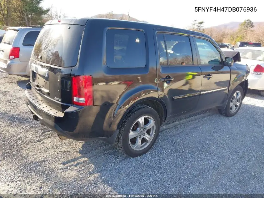 5FNYF4H47DB076936 2013 Honda Pilot Ex
