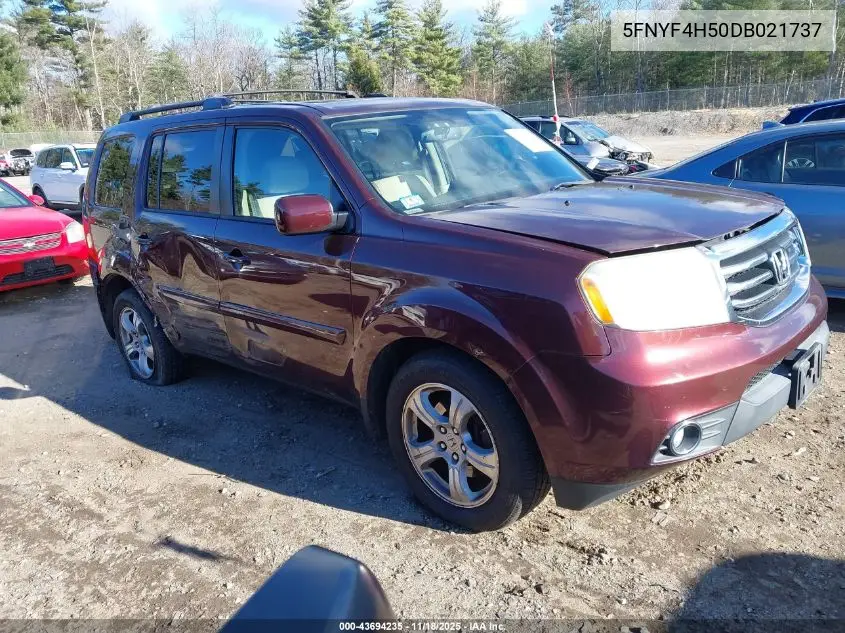 5FNYF4H50DB021737 2013 Honda Pilot Ex-L