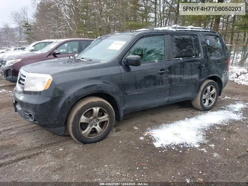 5FNYF4H77DB050203 2013 Honda Pilot Ex-L