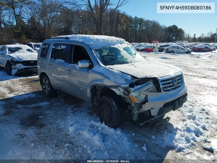 5FNYF4H59DB080186 2013 Honda Pilot Ex-L