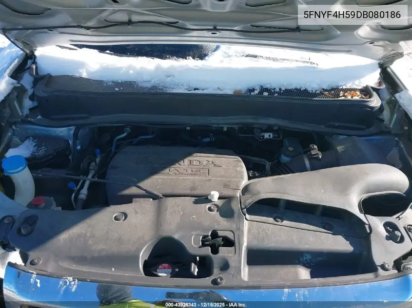 5FNYF4H59DB080186 2013 Honda Pilot Ex-L