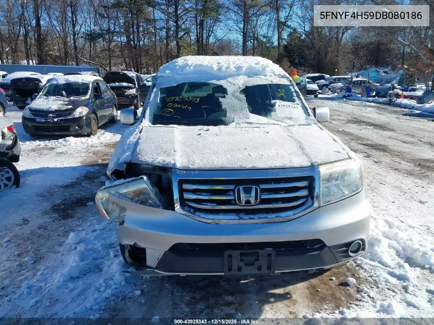 5FNYF4H59DB080186 2013 Honda Pilot Ex-L