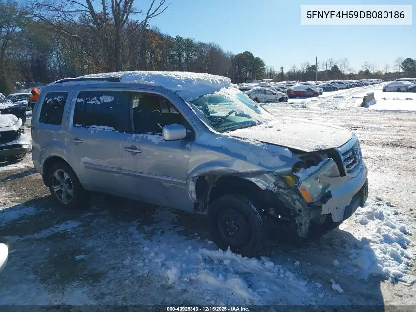 5FNYF4H59DB080186 2013 Honda Pilot Ex-L