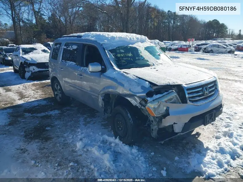 5FNYF4H59DB080186 2013 Honda Pilot Ex-L