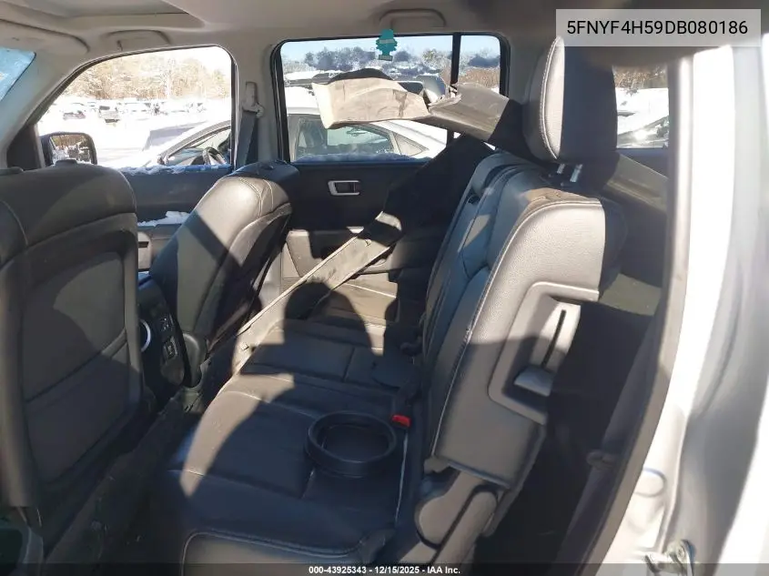 5FNYF4H59DB080186 2013 Honda Pilot Ex-L