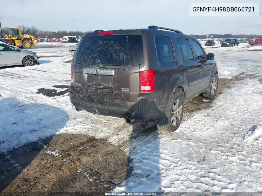 5FNYF4H98DB066721 2013 Honda Pilot Touring
