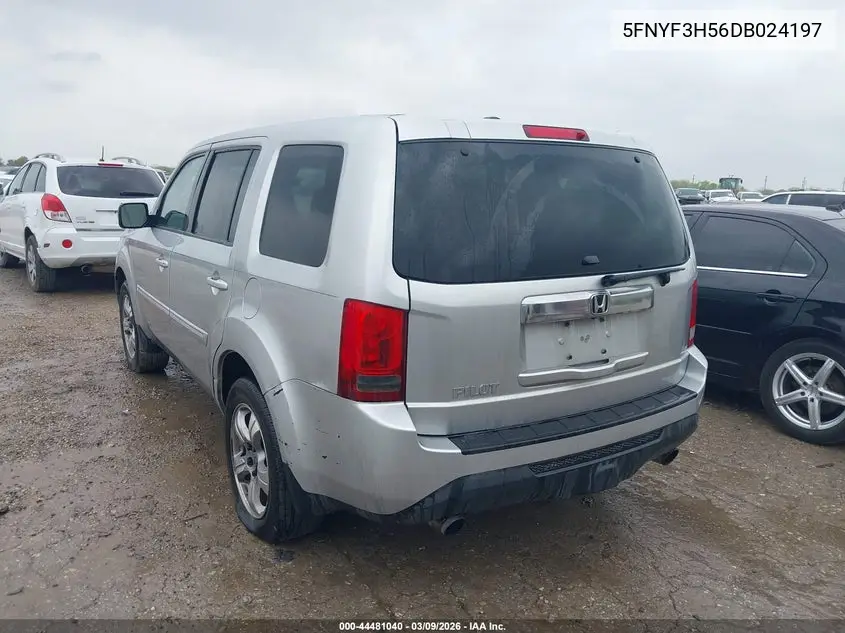 5FNYF3H56DB024197 2013 Honda Pilot Ex-L