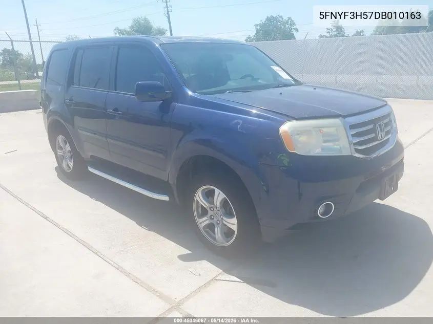 5FNYF3H57DB010163 2013 Honda Pilot Ex-L