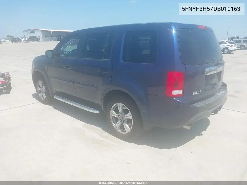5FNYF3H57DB010163 2013 Honda Pilot Ex-L