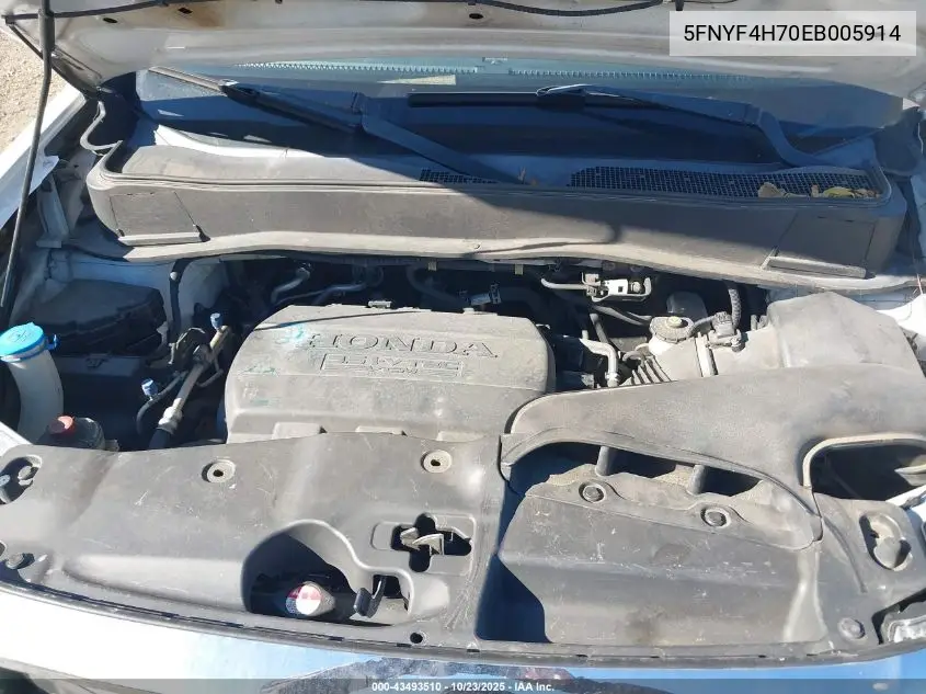 5FNYF4H70EB005914 2014 Honda Pilot Ex-L