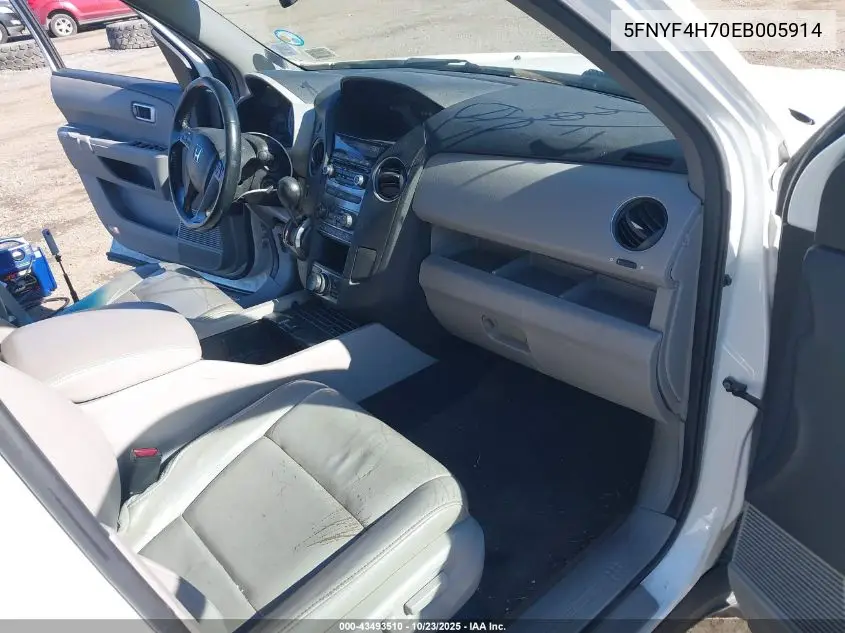 5FNYF4H70EB005914 2014 Honda Pilot Ex-L